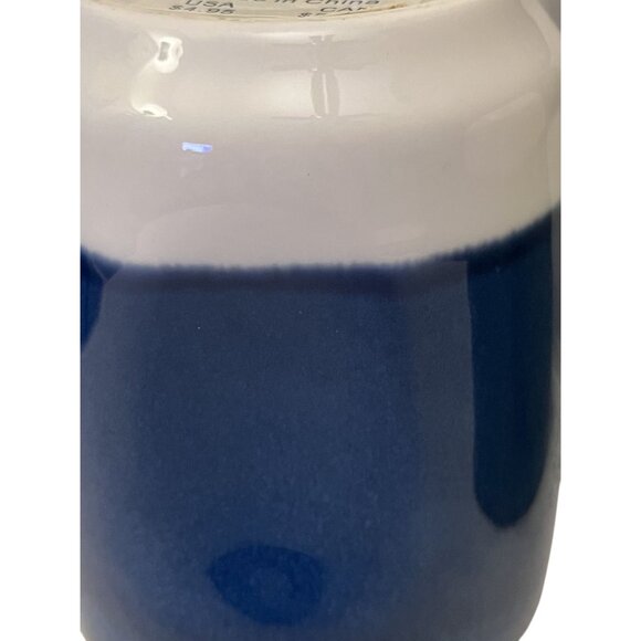 Four Starbucks 2008 Coffee Pinched Mugs Cobalt Blue & Green Handleless NWT NOS - Picture 6 of 10